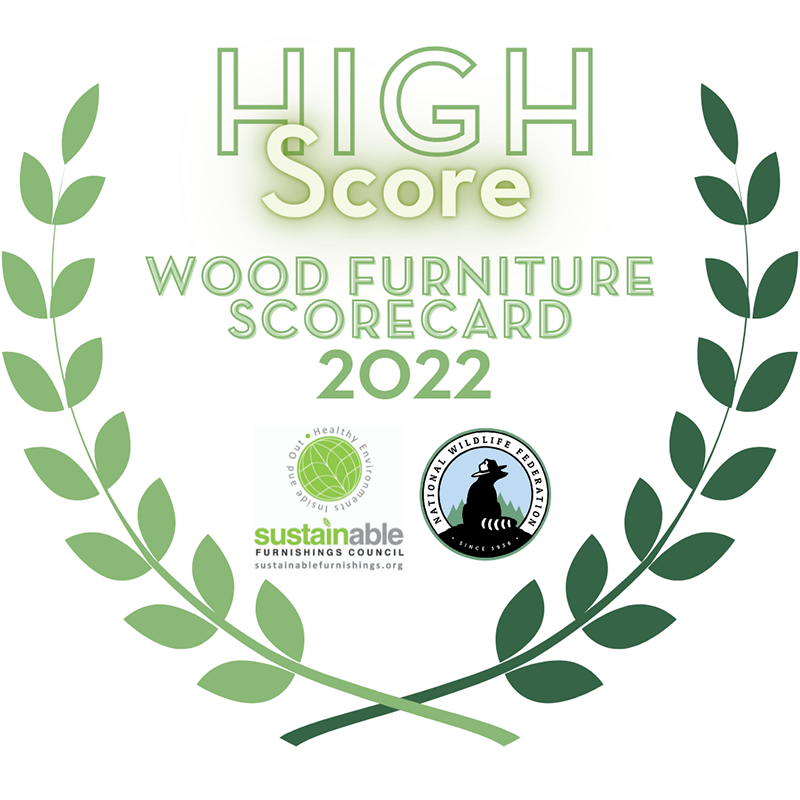 Furniture Scorecard for Wood Furniture 2022 - High Score